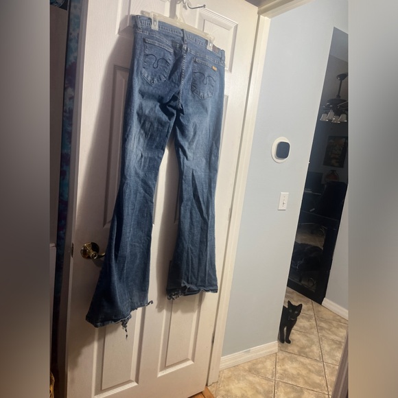 Vintage Y2K early 2000s plus size YEE YEE flare TRUCK JEANS size 17 READ - Picture 5 of 10